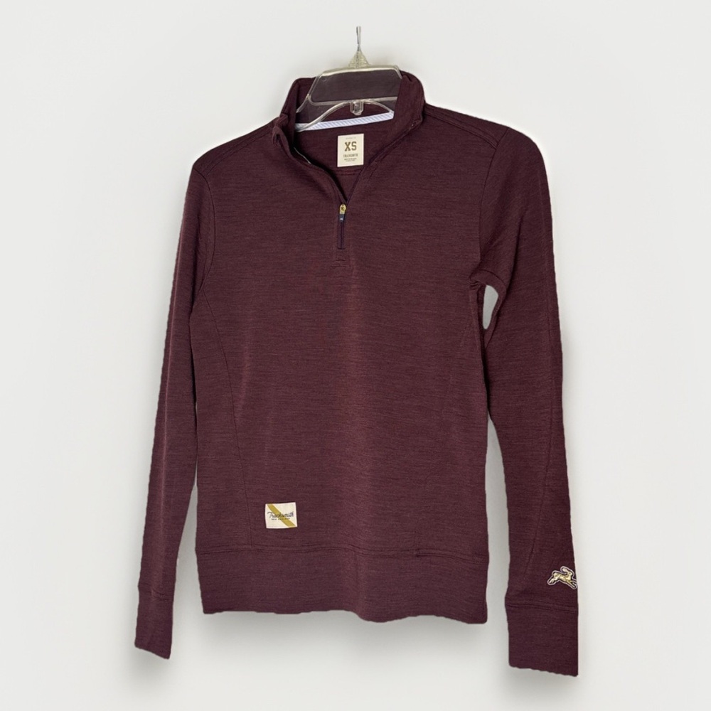 Tracksmith FW2019 Lightweight Top Pullover Women's Large Merino Wool Blend